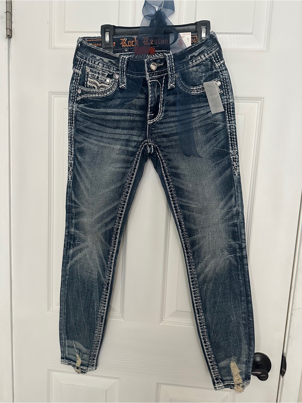 Rock Revival Lainna Low Rise Ankle Skinny Stretch Jean NWT